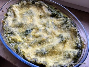 vegane Spinatlasagne